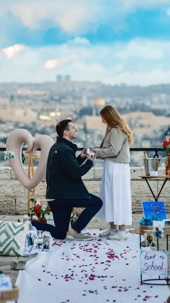 The proposal, overlooking Jerusalem